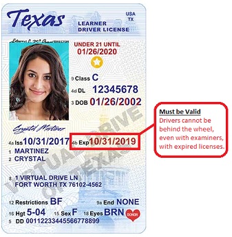 Expired Texas Drivers License